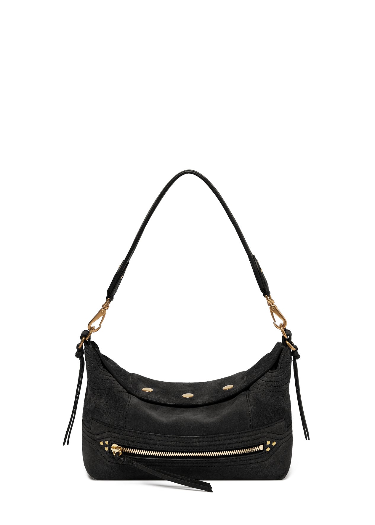 Sac Lucky Hobo S - Suede Noir