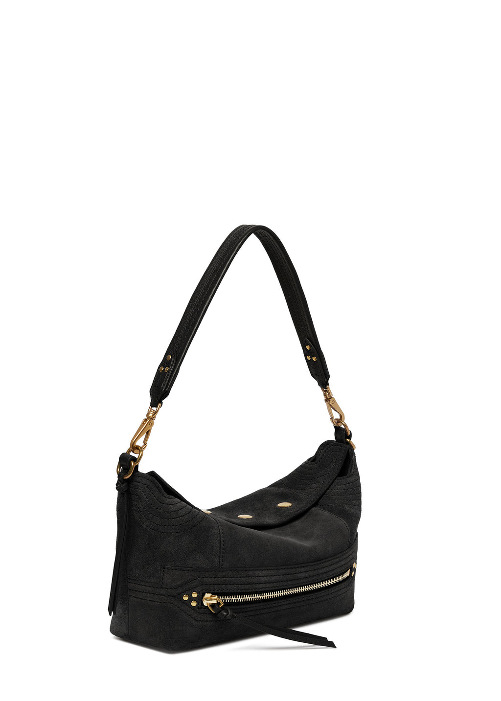 Sac Lucky Hobo S - Suede Noir