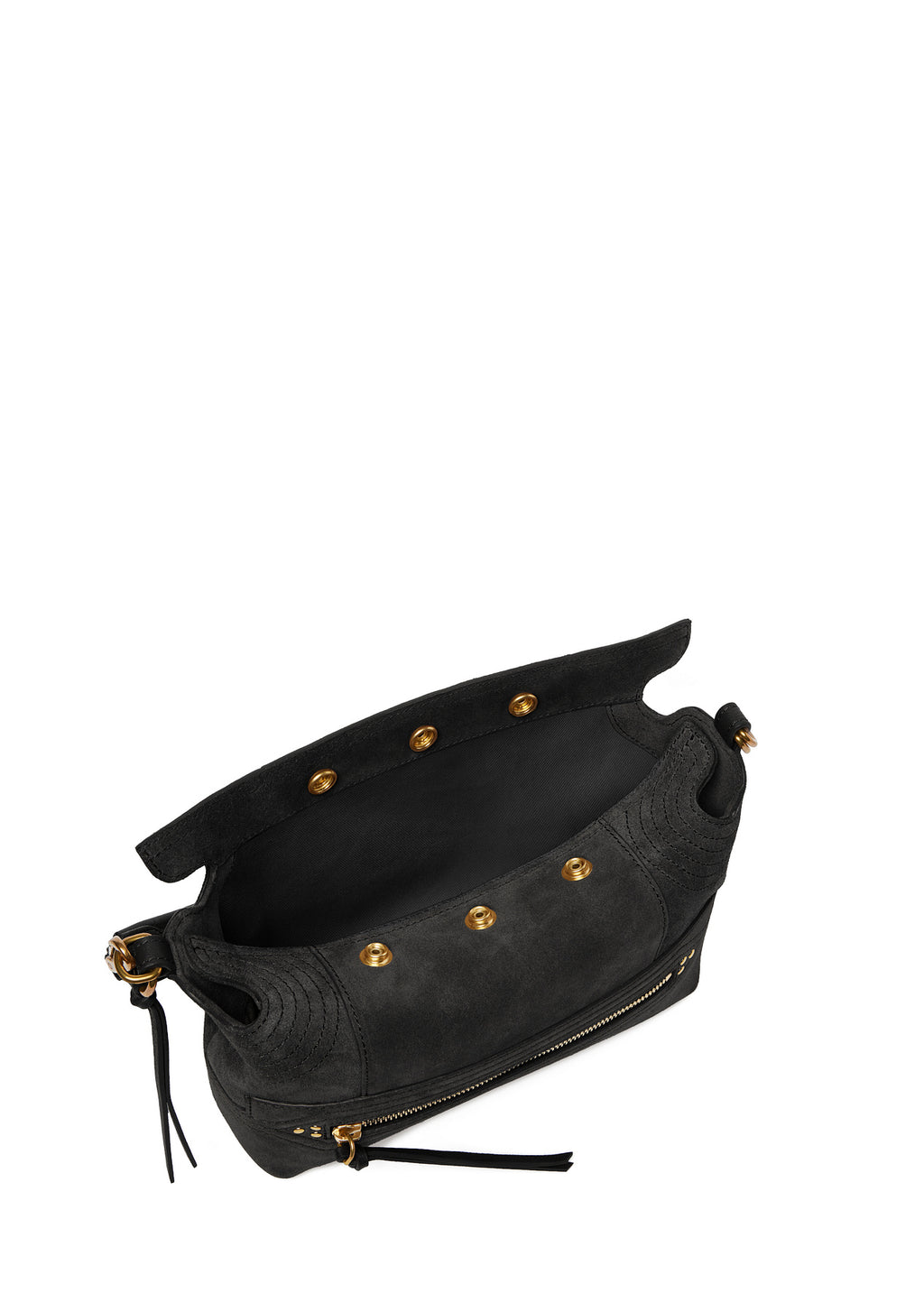 Sac Lucky Hobo S - Suede Noir
