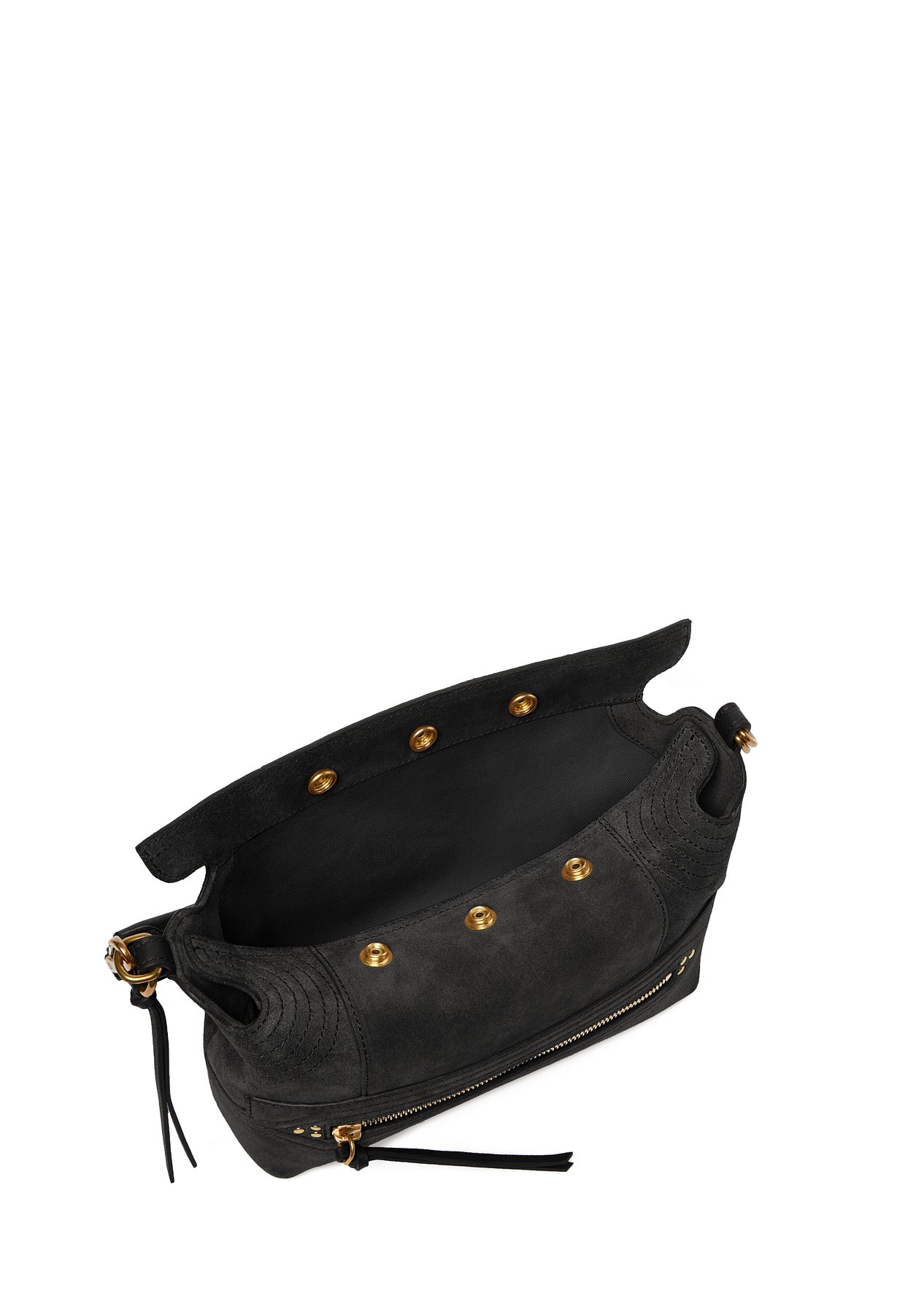 Sac Lucky Hobo S - Suede Noir