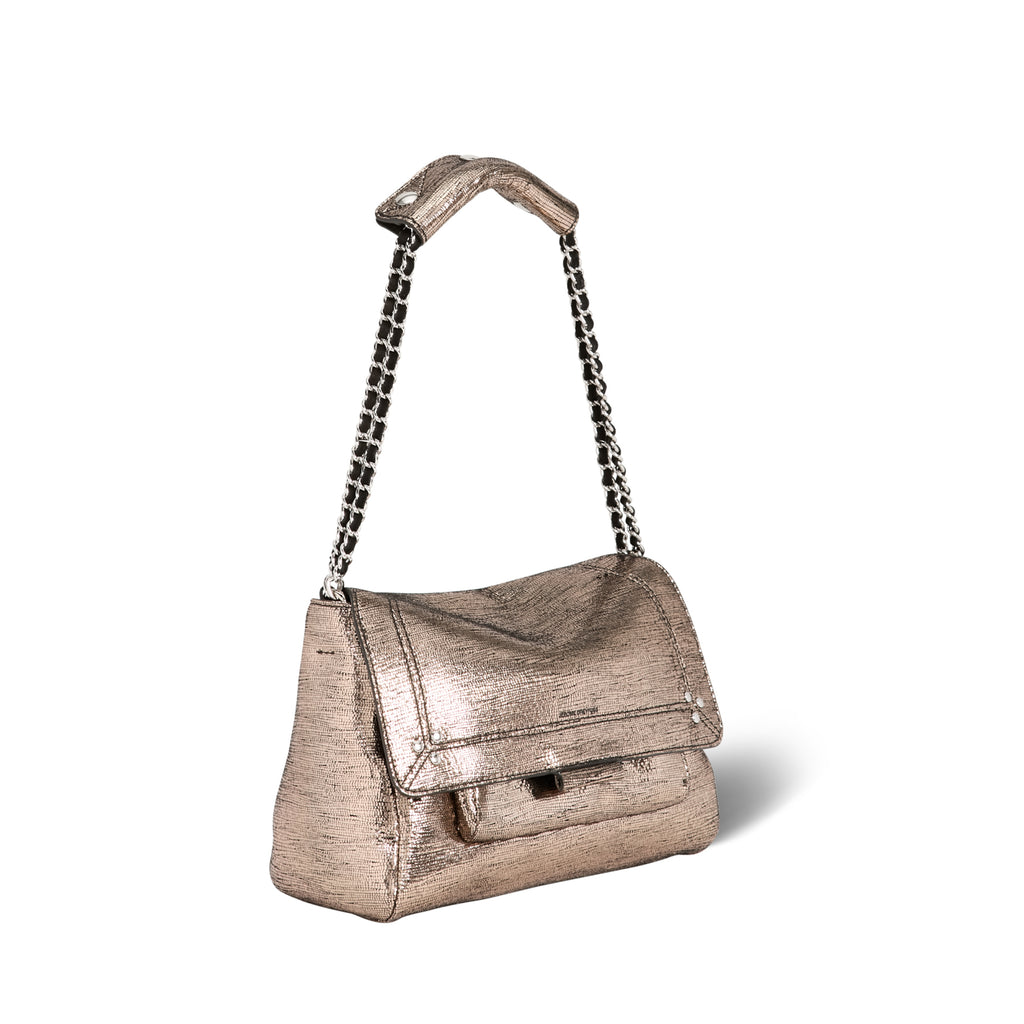 Sac Lulu M - Lamé Champagne
