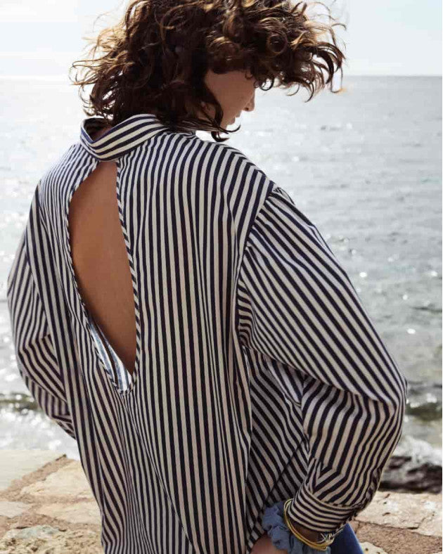 Chemise à rayures Marin
