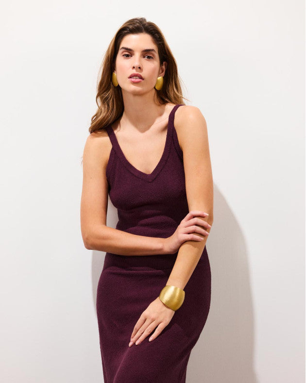 Robe longue Santa en maille éponge